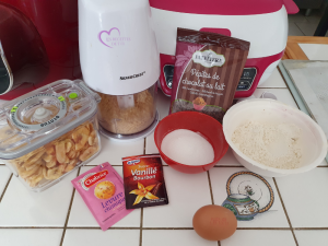 Cookies aux chips de banane et chocolat par "Les Recettes de Titi"