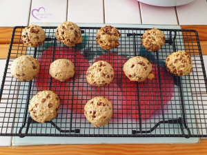 Cookies aux chips de banane et chocolat par "Les Recettes de Titi"