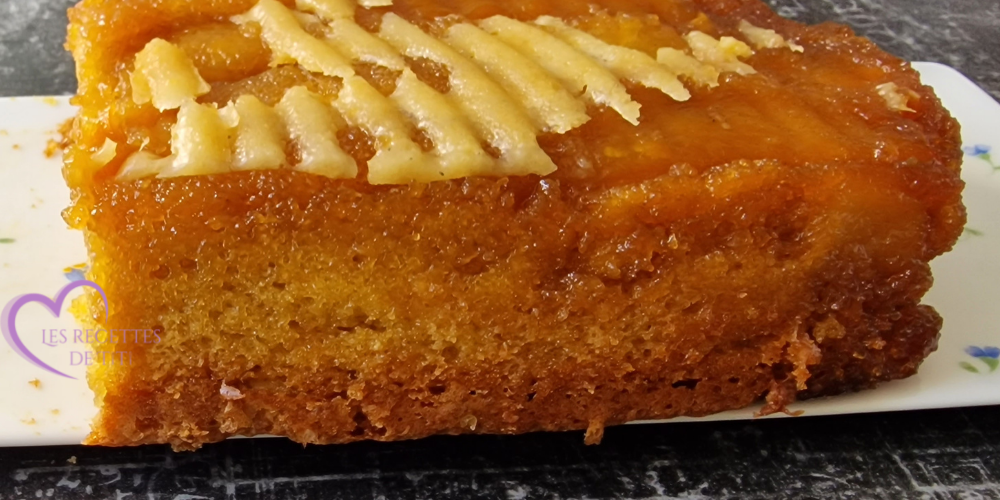 Gâteau mangue et pêche de Dédé