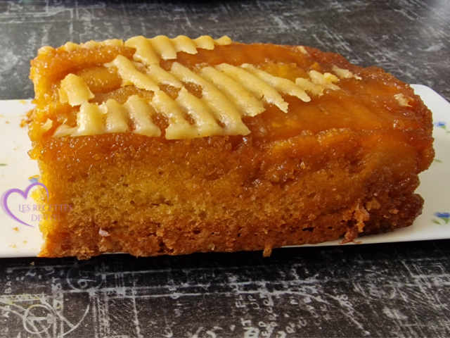 Gâteau mangue et pêche de Dédé par "Les Recettes de Titi"
