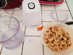 Glace banane et pépites de chocolat par "Les Recettes de Titi"