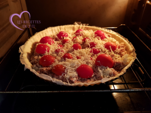 Tarte au thon et tomates cerise par "Les Recettes de Titi"