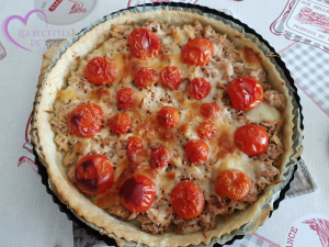 Tarte au thon et tomates cerise par "Les Recettes de Titi"