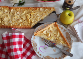 Tarte pommes et noix de coco