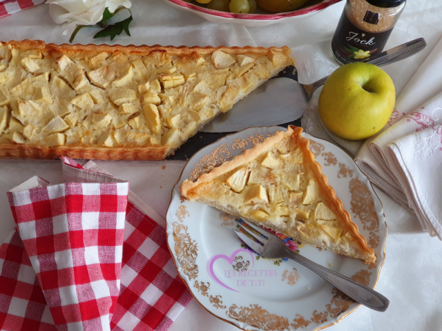 Tarte pommes et noix de coco par "Les Recettes de Titi"