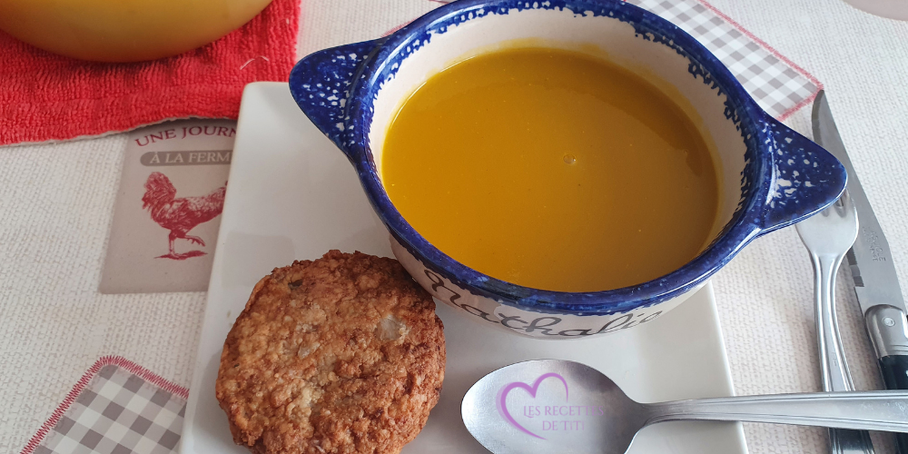 Velouté de courgettes et carottes au cumin