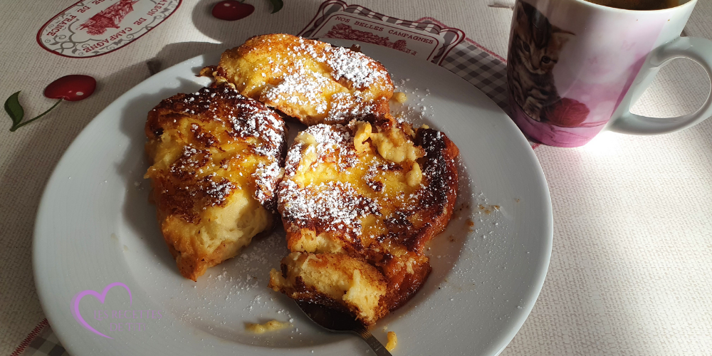 Brioche perdue à la vanille
