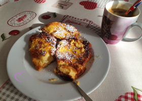 Brioche perdue à la vanille