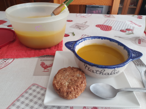 Velouté de courgettes et carottes au cumin par "Les Recettes de Titi"
