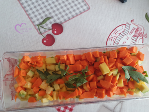 Velouté de courgettes et carottes au cumin par "Les Recettes de Titi"