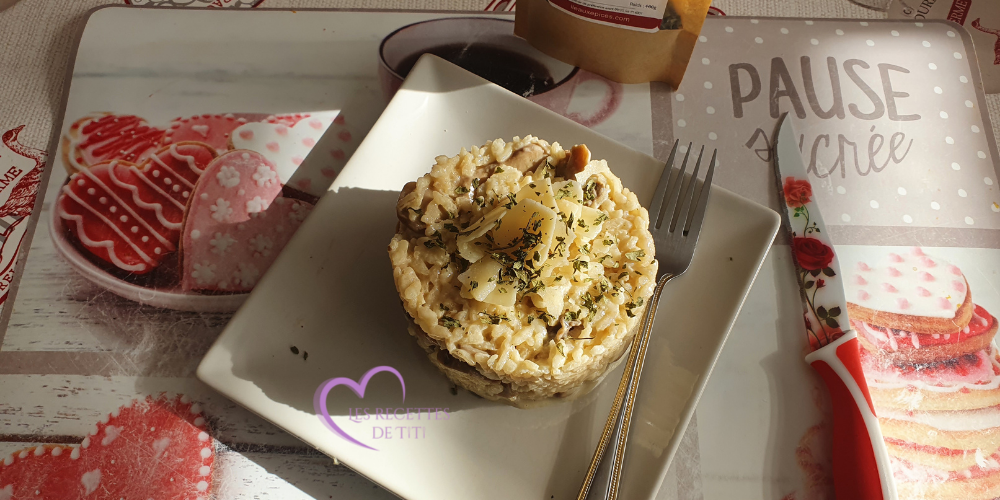 Risotto aux champignons et au mascarpone