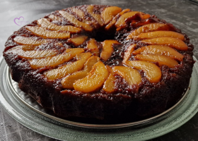 Gâteau poires et chocolat renversé de Dédé