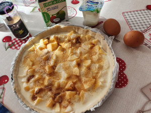 Tarte aux pommes et crème de coco par "Les Recettes de Titi"