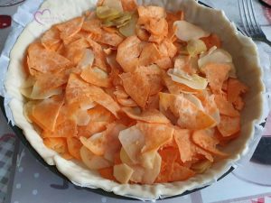 Tarte aux deux pommes de terre par "Les Recettes de Titi"