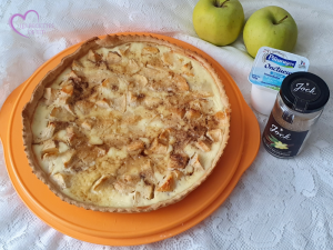 Tarte aux pommes et crème de coco par "Les Recettes de Titi"