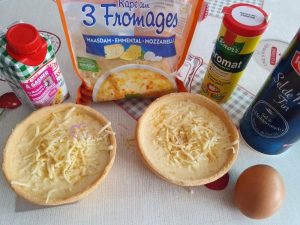 Quiches jambon chèvre et miel par "Les Recettes de Titi"