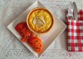 Quiches jambon chèvre et miel