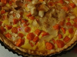 Tarte carottes chèvre et miel au cumin par "Les Recettes de Titi"