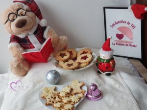 Sablés lunettes à la confiture et à la pâte à tartiner par "Les Recettes de Titi"