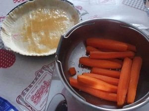 Tarte carottes chèvre et miel au cumin par "Les Recettes de Titi"