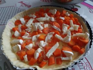 Tarte carottes chèvre et miel au cumin par "Les Recettes de Titi"