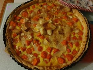 Tarte carottes chèvre et miel au cumin par "Les Recettes de Titi"