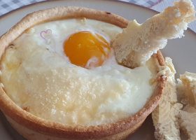 Quiche façon œuf cocotte