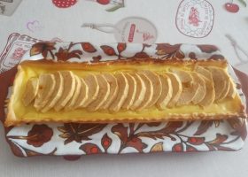 Tarte aux pommes crème vanille