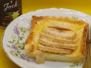 Tarte aux pommes crème vanille par "Les Recettes de Titi"