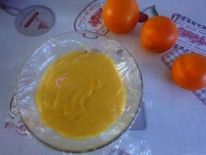 Tarte cœur et tartelettes orange meringuée par "Les Recettes de Titi"