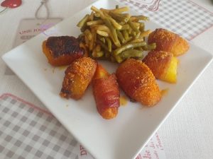 Pommes de terre en chemise de lard maigre fumé par "Les Recettes de Titi"