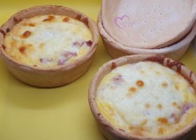 Quiches individuelles aux lardons