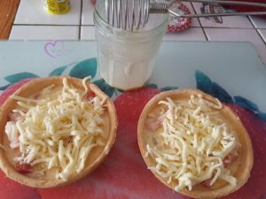 Quiches individuelles aux lardons par "Les Recettes de Titi"