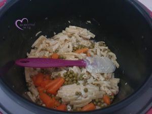 One pâtes à la crème et côtelettes par "Les Recettes de Titi"