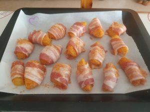 Pommes de terre en chemise de lard maigre fumé par "Les Recettes de Titi"