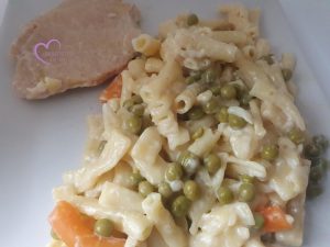 One pâtes à la crème et côtelettes par "Les Recettes de Titi"