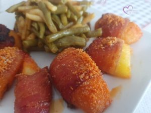 Pommes de terre en chemise de lard maigre fumé par "Les Recettes de Titi"