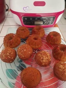 Muffins banane et pralines rouges par "Les Recettes de Titi"