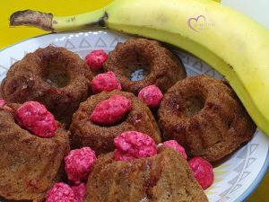 Muffins banane et pralines rouges par "Les Recettes de Titi"