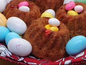 Muffins banane et pralines rouges par "Les Recettes de Titi"