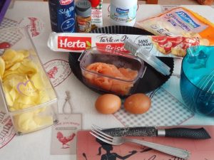 Tarte aux pommes de terre et saumon fumé par "Les Recettes de Titi"