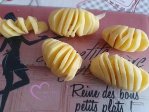 Cordon bleu de dinde et pommes de terre accordéon par "Les Recettes de Titi"