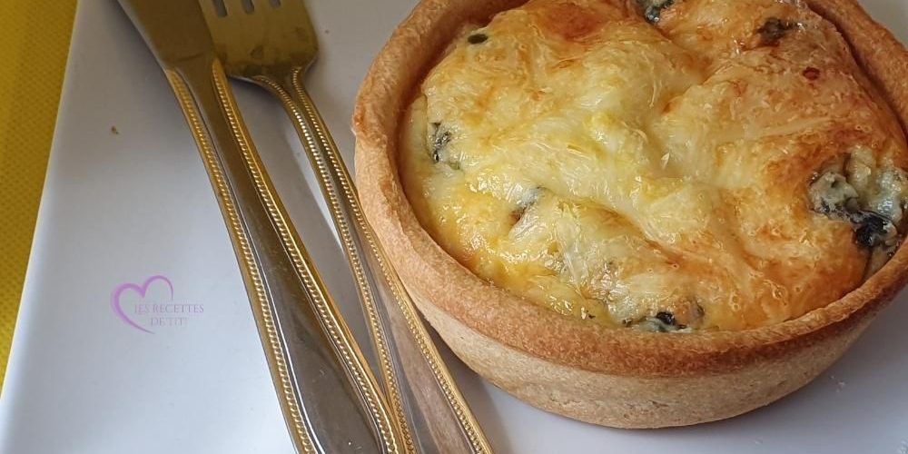 Quiches petits pois et St Agur