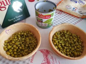 Quiches petits pois et St Agur par "Les Recettes de Titi"