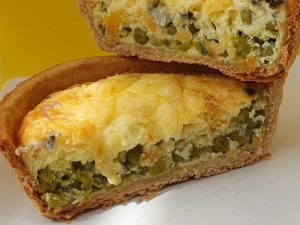 Quiches petits pois et St Agur par "Les Recettes de Titi"