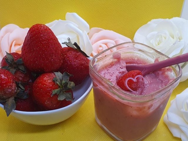 crème dessert aux fraises par "Les Recettes de Titi"