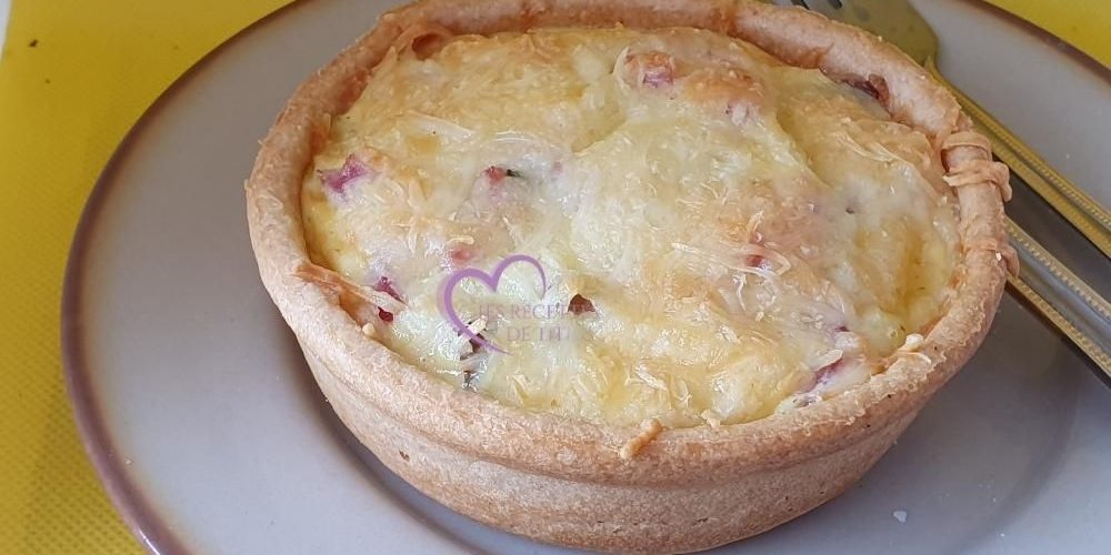 Quiches individuelles jambon champignons