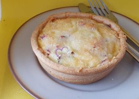 Quiches individuelles jambon champignons