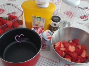 crème dessert aux fraises par "Les Recettes de Titi"
