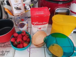 Quiches vanille fraises par "Les Recettes de Titi"